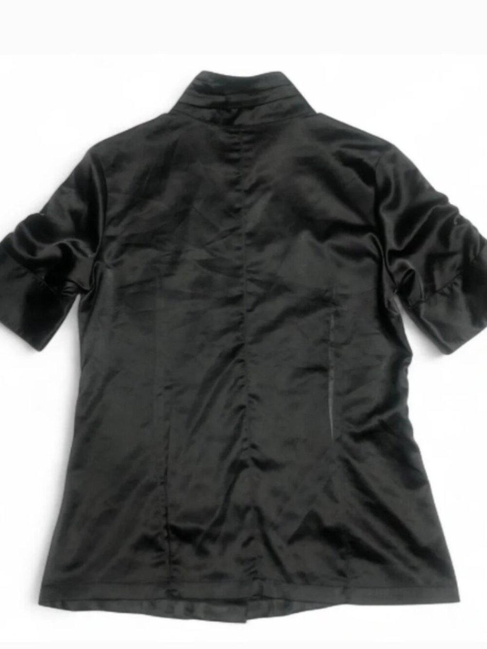 Danier XS Gothic Satin Short Sleeve Blouse - Picture 3 of 5